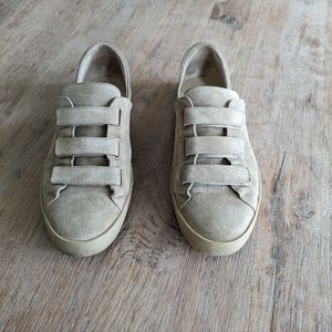 Freda Salvador Libby D'orsay Sneaker in Stucco Suede